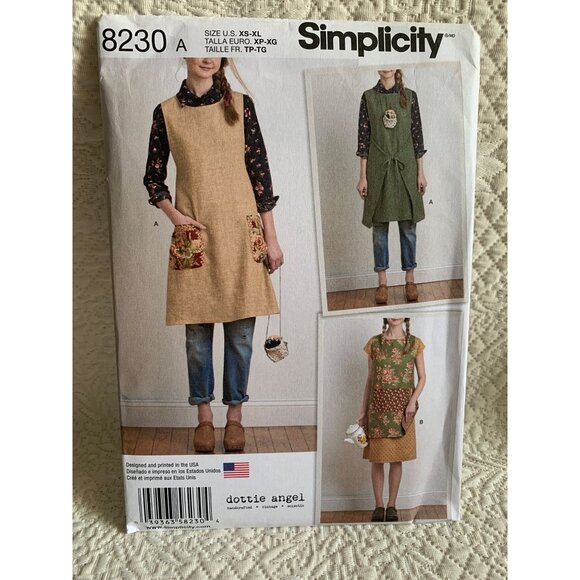 Simplicity Dottie Angel Slip Wrap Dress Misses sewing pattern 8186 sz12-20 - Unc - Picture 1 of 9